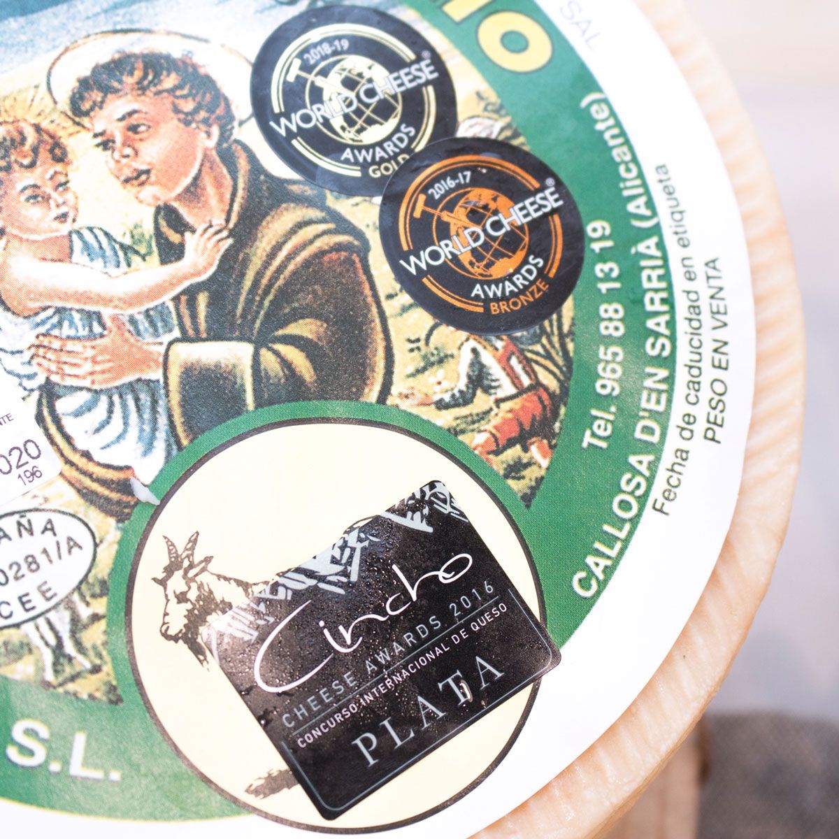 QUESO CURADO DE CABRA "QUESERÍA SAN ANTONIO" "TROCHA" - Imagen 2