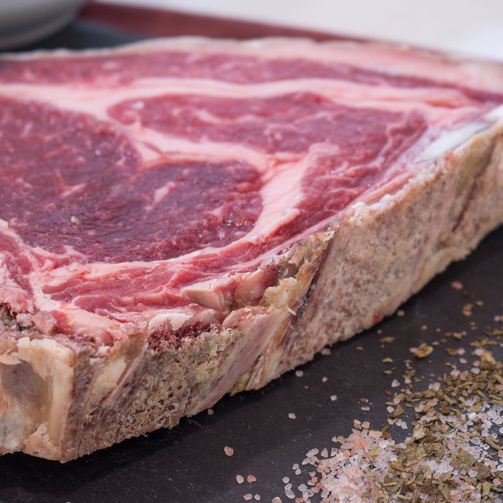 chuletón gallego madurado en detalle